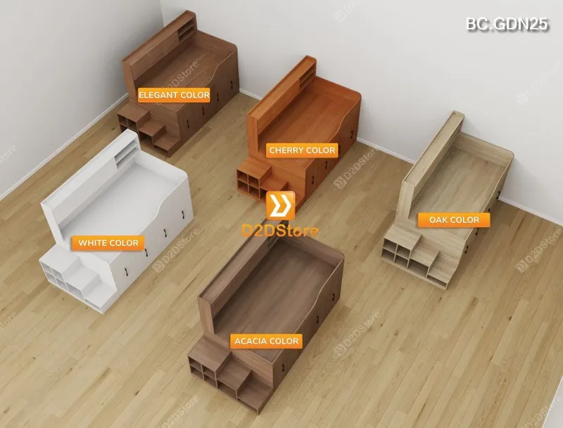 Giường đa năng nhiều tủ lưu trữ BC.GDN25 - Ảnh 8