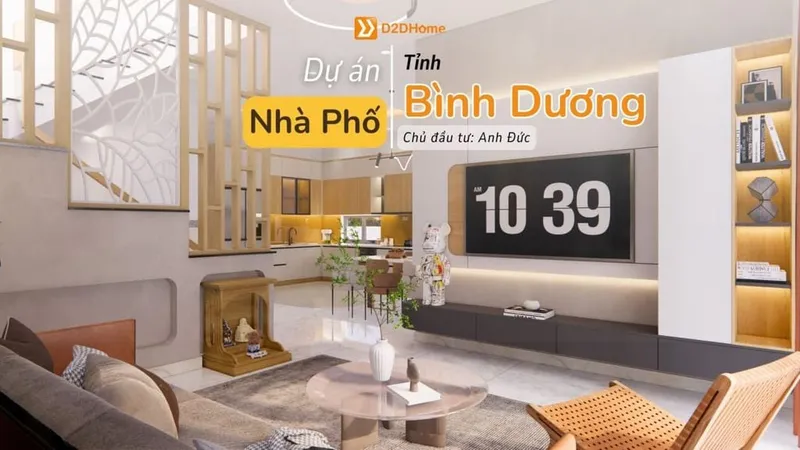 Nhà phố phường Bình Dương 3 phòng ngủ nhà anh Đức - Ảnh 1