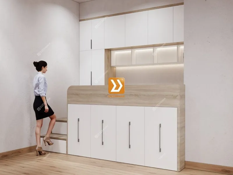 Phòng ngủ với hệ giường tủ bàn kết hợp nhà chị Tú - Ảnh 1