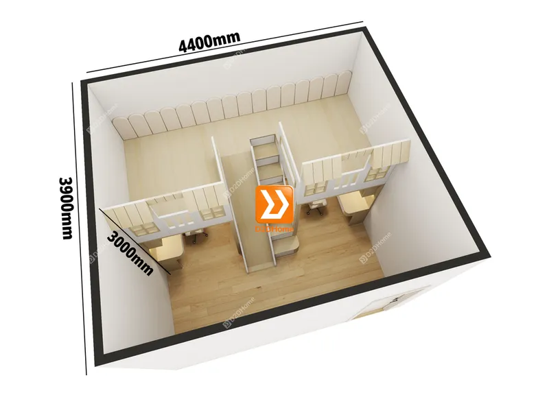 Phòng ngủ giường tầng 2 bé trai nhà anh Nhật Trường - Ảnh 3