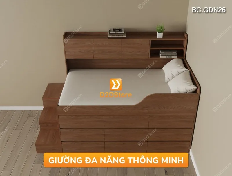 Giường đa năng nhiều ngăn kéo BC.GDN26 - Ảnh 4