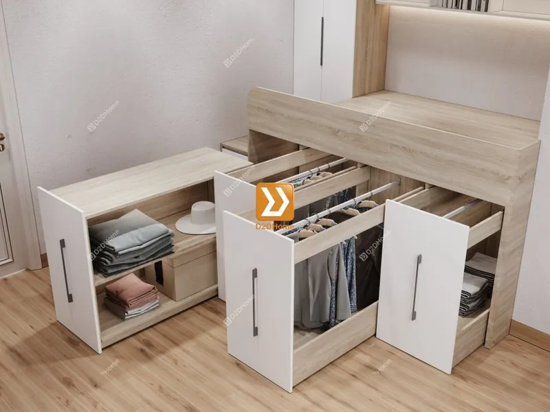 Phòng ngủ với hệ giường tủ bàn kết hợp nhà chị Tú - Ảnh 2