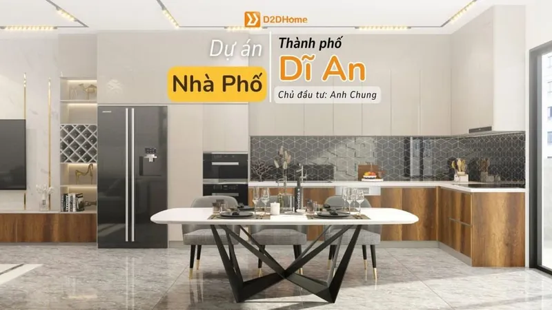 Nhà phố phường Dĩ An 3 phòng ngủ nhà anh Chung - Ảnh 1