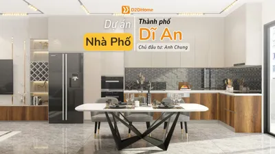 Nhà phố phường Dĩ An 3 phòng ngủ nhà anh Chung