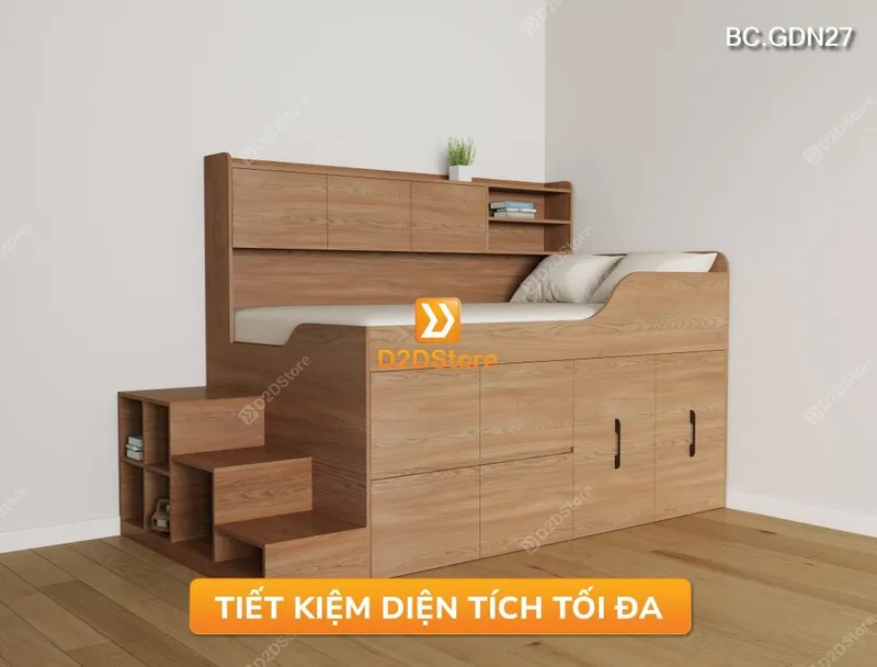 Giường đa năng lưu trữ thông minh BC.GDN27 - Ảnh 6