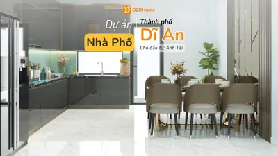 Nhà phố phường Dĩ An 3 phòng ngủ nhà anh Tài