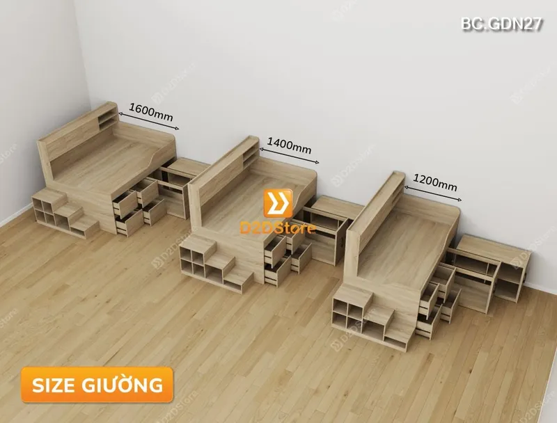 Giường đa năng lưu trữ thông minh BC.GDN27 - Ảnh 10