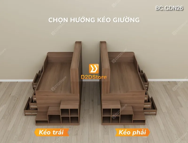 Giường đa năng nhiều ngăn kéo BC.GDN26 - Ảnh 11