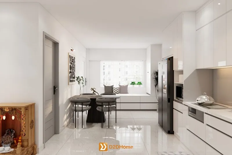 Chung cư Hiệp Thành căn hộ 3 phòng ngủ nhà chị Kiều - Ảnh 2