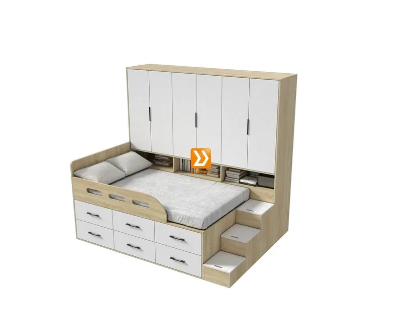 Hệ tủ liền giường TLG.01 - Ảnh 3
