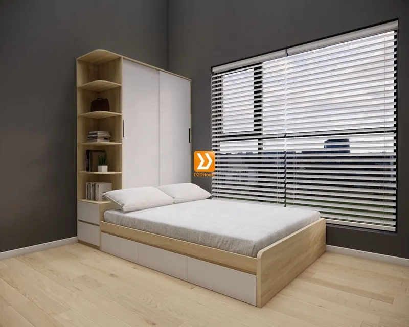 Hệ tủ liền giường TLG.08 - Ảnh 8