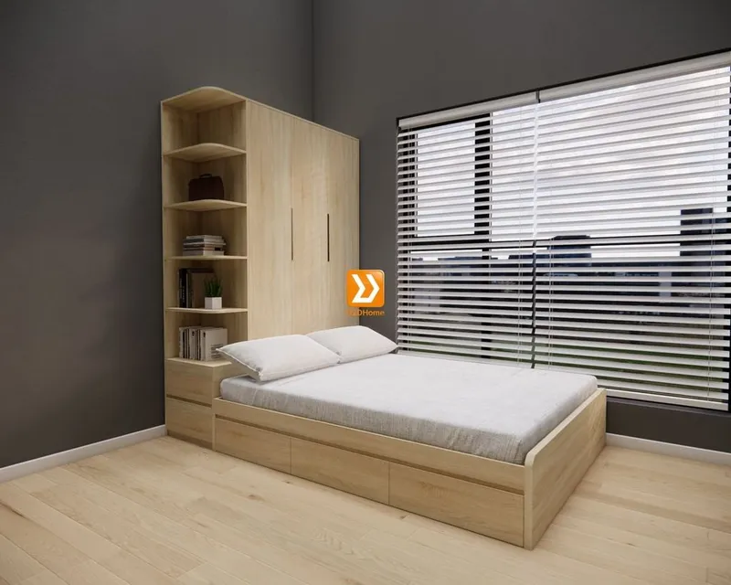 Hệ tủ liền giường TLG.09 - Ảnh 9
