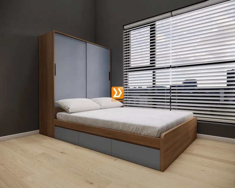 Hệ tủ liền giường TLG.07 - Ảnh 1