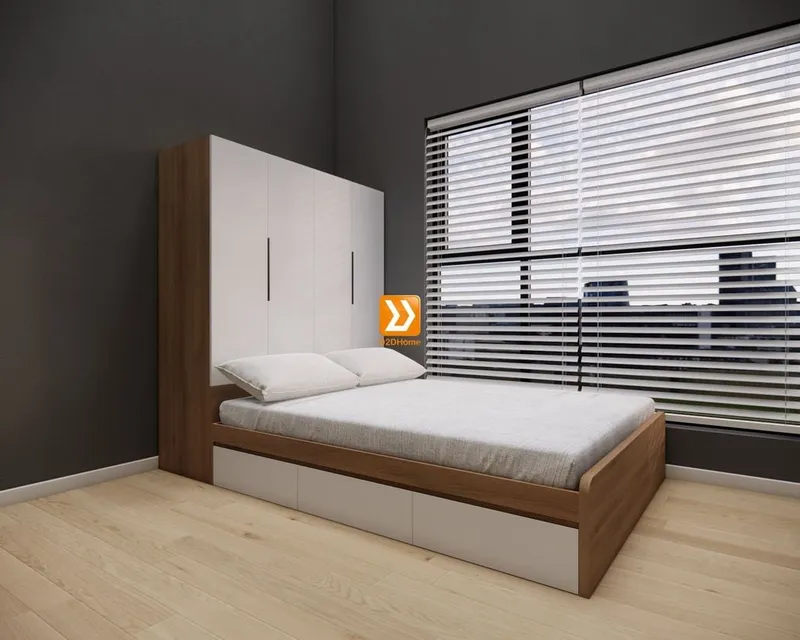Hệ tủ liền giường TLG.06 - Ảnh 11