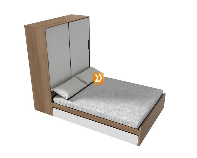 Hệ tủ liền giường TLG.07 - Ảnh 6