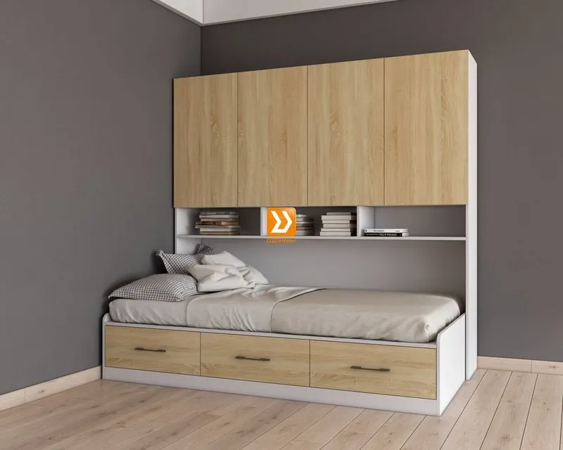 Hệ tủ liền giường TLG.04 - Ảnh 2