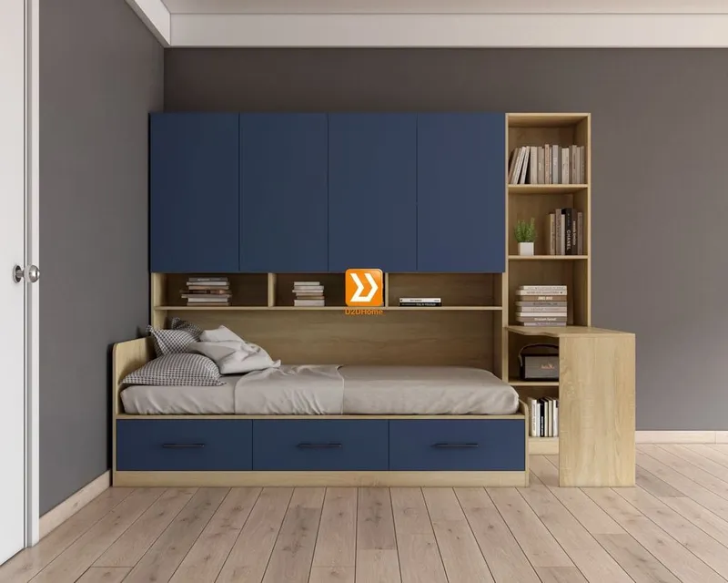 Hệ tủ liền giường TLG.03 - Ảnh 2
