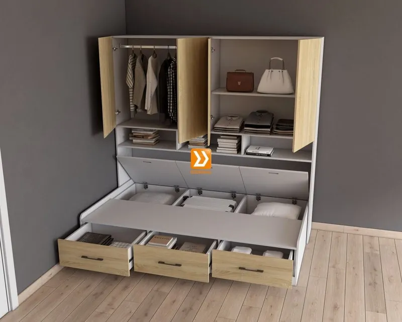 Hệ tủ liền giường TLG.04 - Ảnh 3