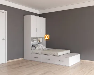 Hệ tủ liền giường TLG.02