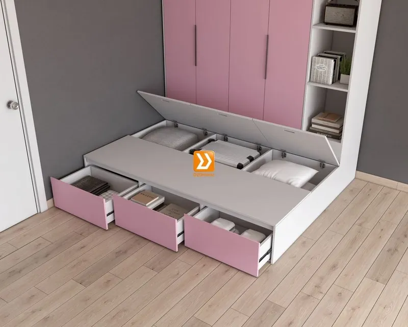 Hệ tủ liền giường TLG.05 - Ảnh 5