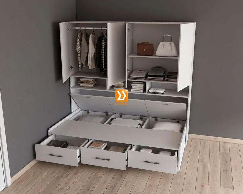 Hệ tủ liền giường TLG.04 - Ảnh 5