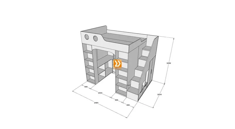 Hệ giường tầng tiêu chuẩn HGT.TC12 - Ảnh 17