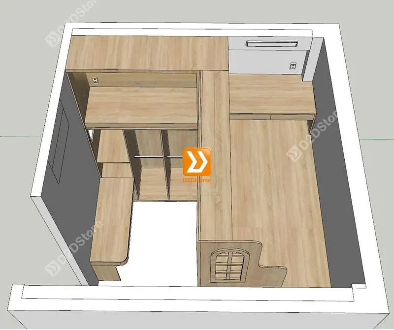 Phòng ngủ giường tầng cho bố mẹ và 1 bé trai nhà anh Nguyễn Nam - Ảnh 2