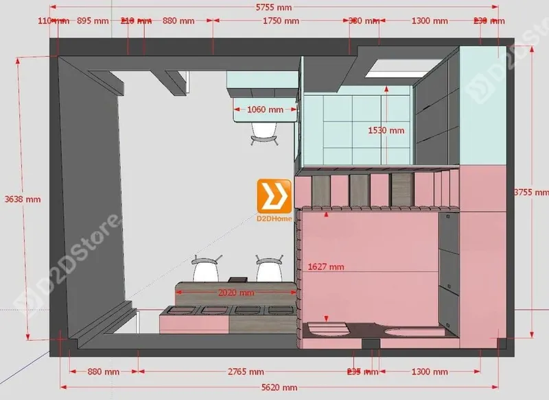 Phòng ngủ giường tầng cho 3 bé gái nhà chị Bi Nguyễn - Ảnh 4
