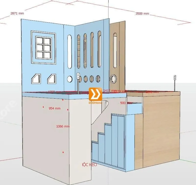Phòng ngủ giường tầng cho 3 bé trai nhà chị Ánh Tuyết - Ảnh 29