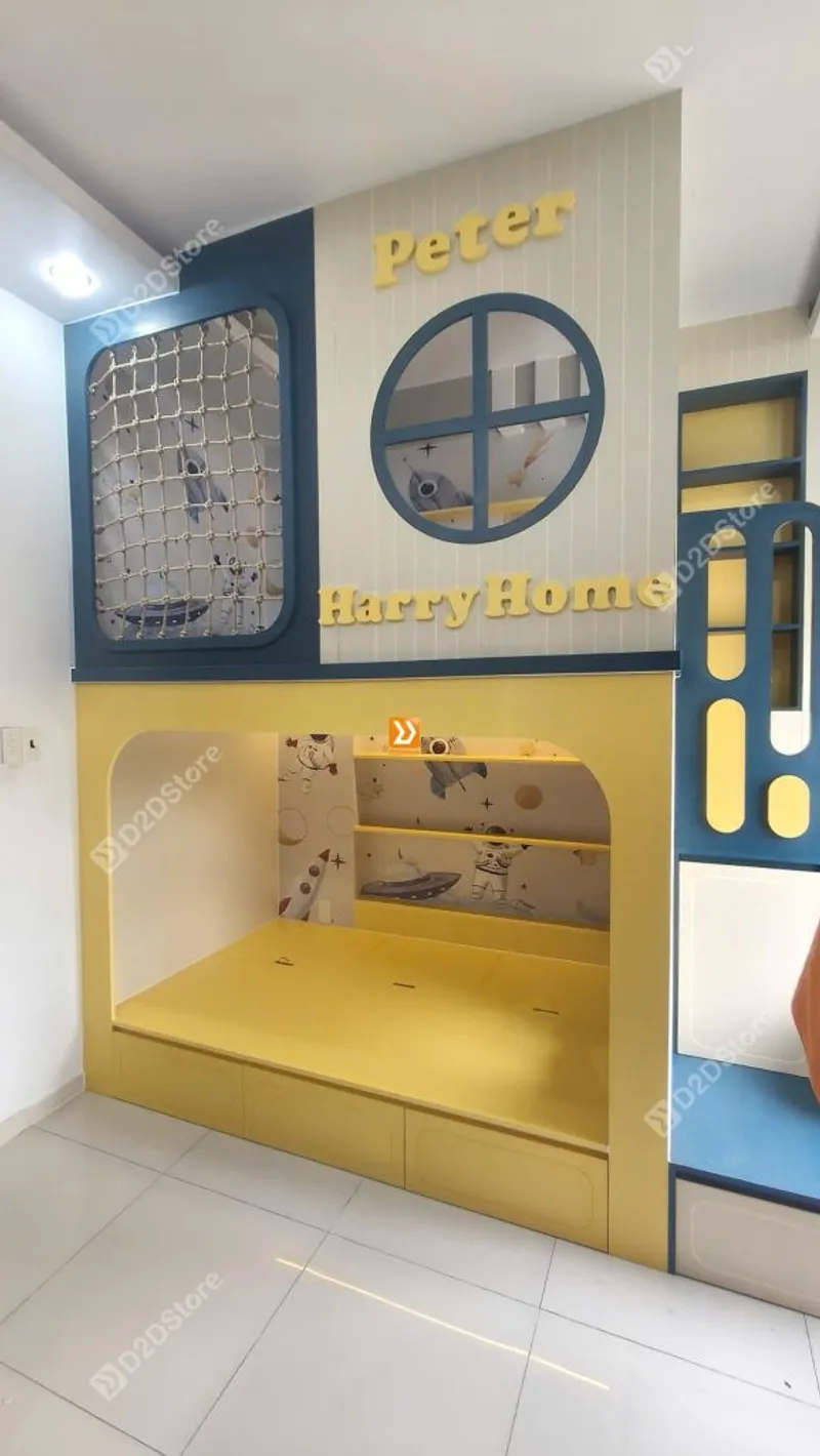 Phòng ngủ giường tầng 2 bé trai nhà chị Khanh Trần - Ảnh 9