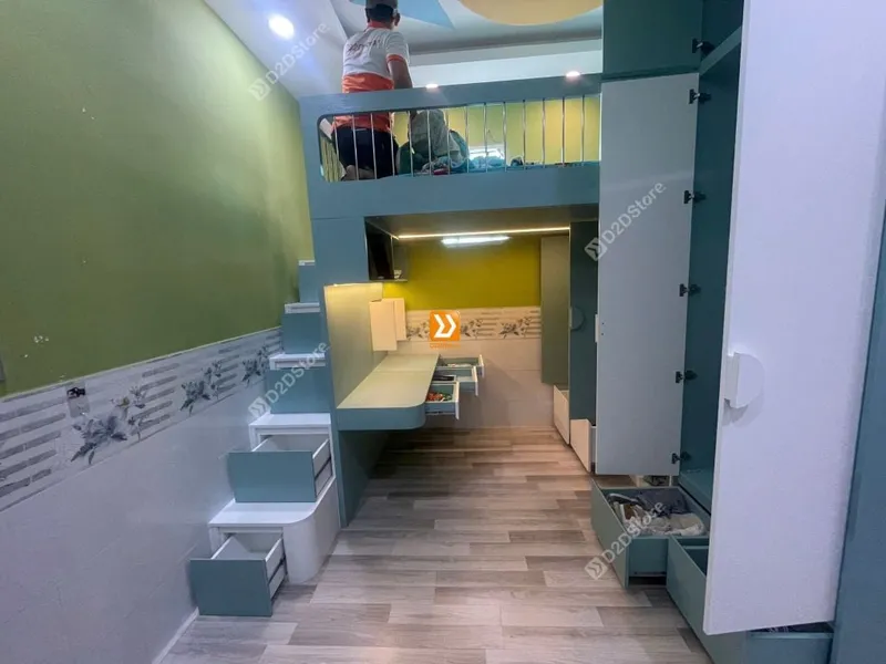 Phòng ngủ giường tầng cho 1 bé trai và 1 bé gái nhà anh Dũng Jack - Ảnh 25