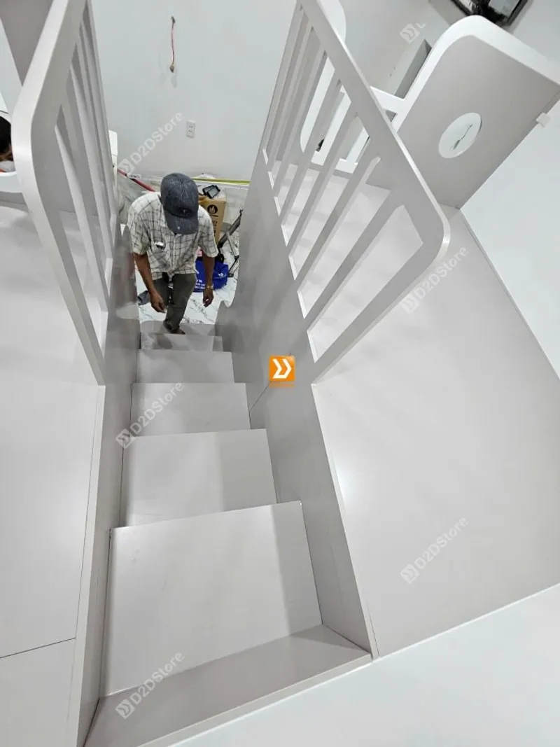 Phòng ngủ giường tầng cho 2 bé gái nhà chị Lệ Trang - Ảnh 9