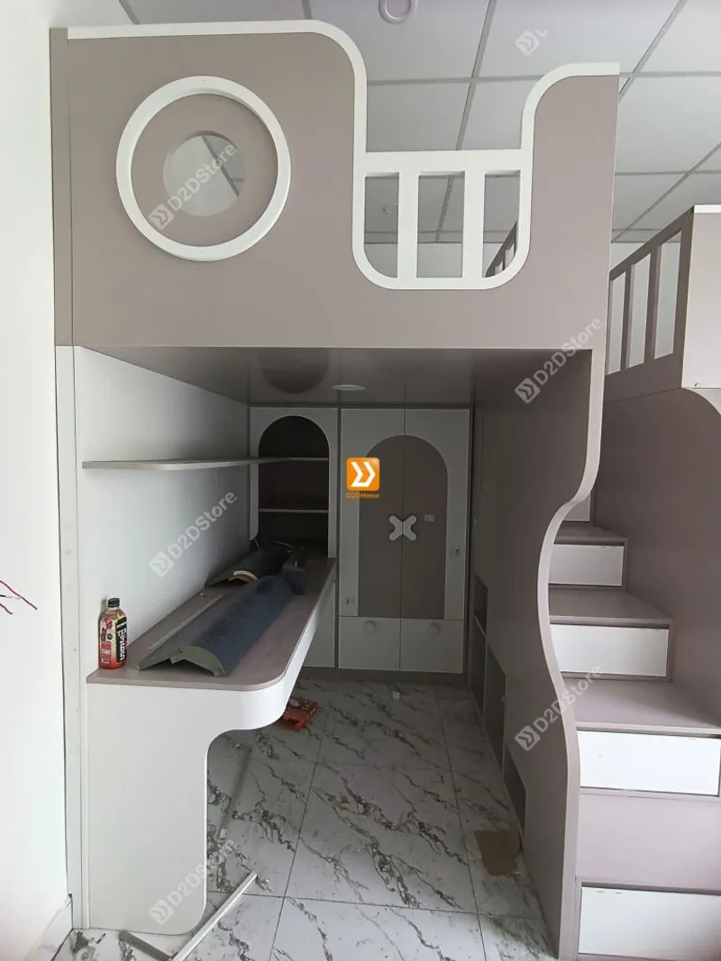 Phòng ngủ giường tầng cho 2 bé gái nhà chị Lệ Trang - Ảnh 11