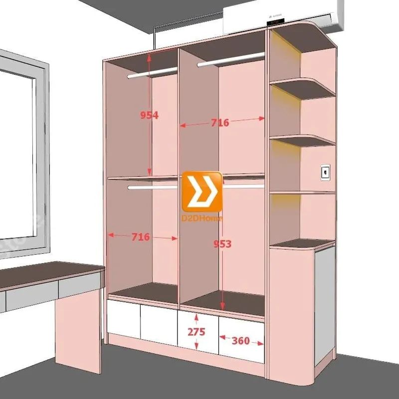 Phòng ngủ giường tầng cho 2 bé gái nhà anh Quốc Cường - Ảnh 9