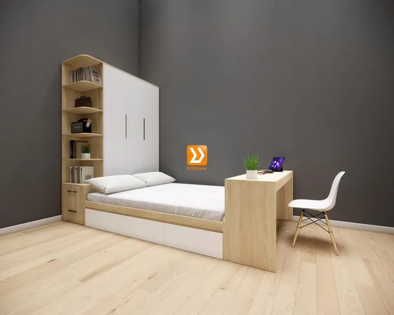 Hệ tủ liền giường TLG.14 - Ảnh 6