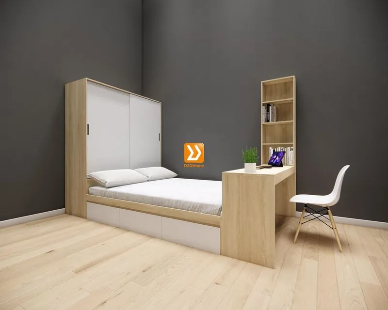 Hệ tủ liền giường TLG.15 - Ảnh 9
