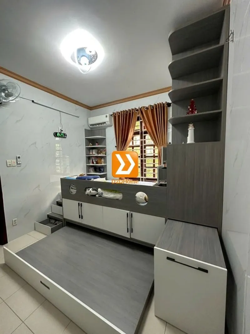 Phòng ngủ cho bé với hệ giường tủ bàn kết hợp nhà chị Phượng - Ảnh 6