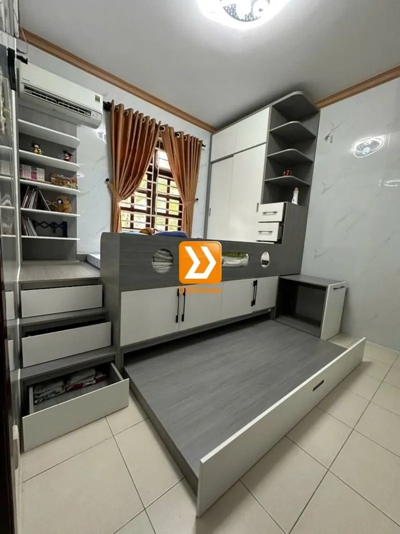Phòng ngủ cho bé với hệ giường tủ bàn kết hợp nhà chị Phượng - Ảnh 10