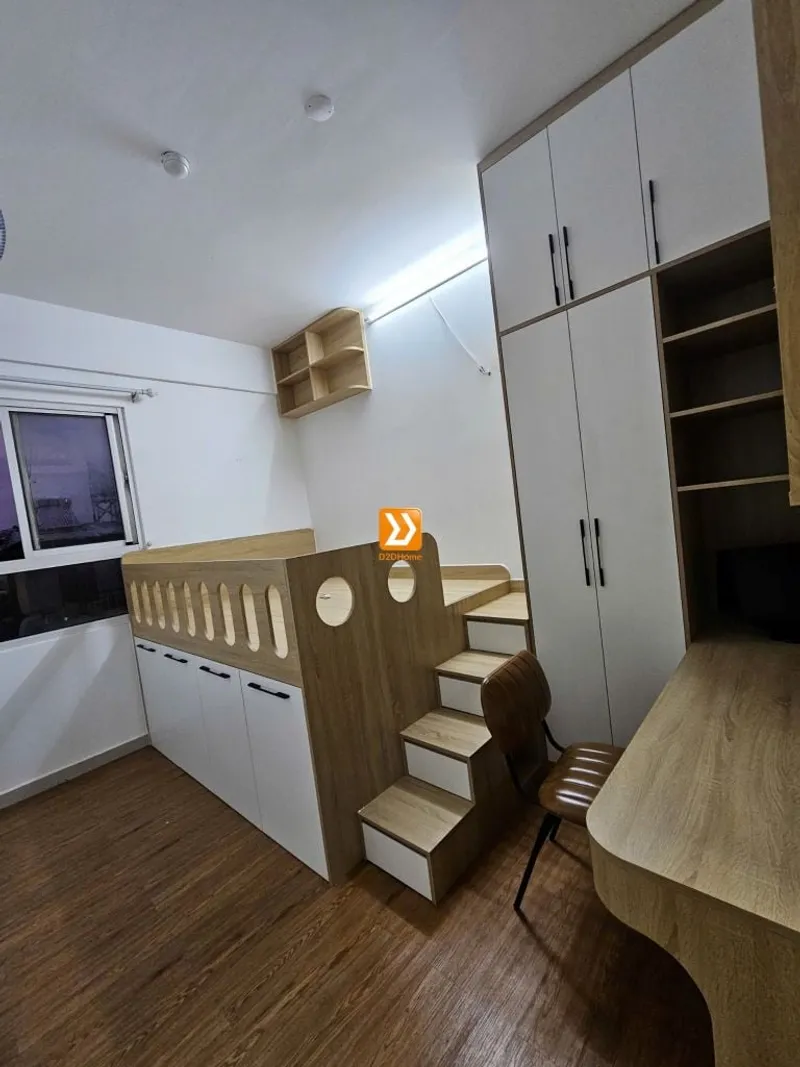Phòng ngủ cho bé với hệ giường tủ bàn kết hợp nhà chị Sâm - Ảnh 9