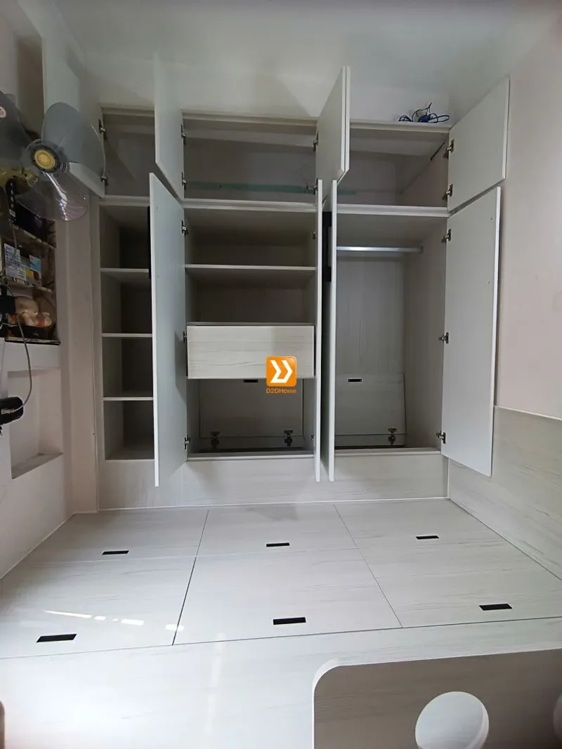 Phòng ngủ cho bé với hệ giường tủ bàn kết hợp nhà chị Jia Fong - Ảnh 5
