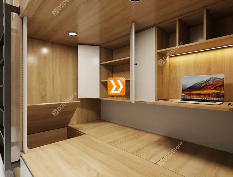 Giường sleepbox cho thuê nhà chị Thúy Trần - Ảnh 2