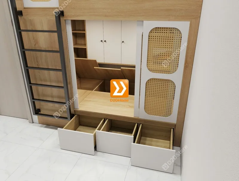 Giường sleepbox cho thuê nhà chị Thúy Trần - Ảnh 4