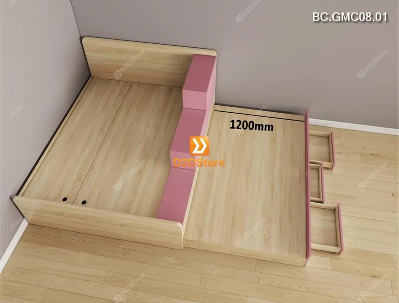 Giường kéo 2 tầng thông minh nhiều kích thước mã BC.GMC08.01 - Ảnh 1