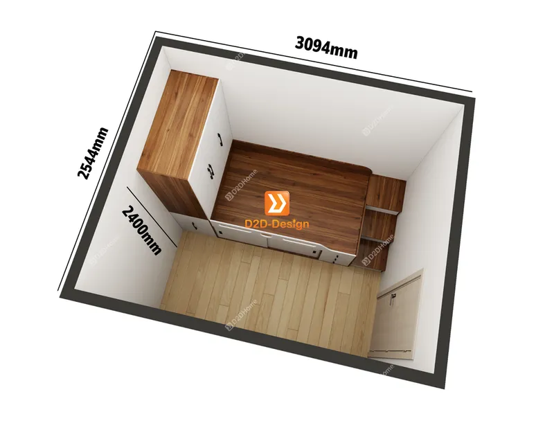 Phòng ngủ với hệ giường tủ kết hợp nhà chị Xuân Nghi - Ảnh 3