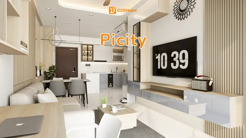 Picity quận 12 căn hộ 3 phòng ngủ nhà chị Annie - Ảnh 1