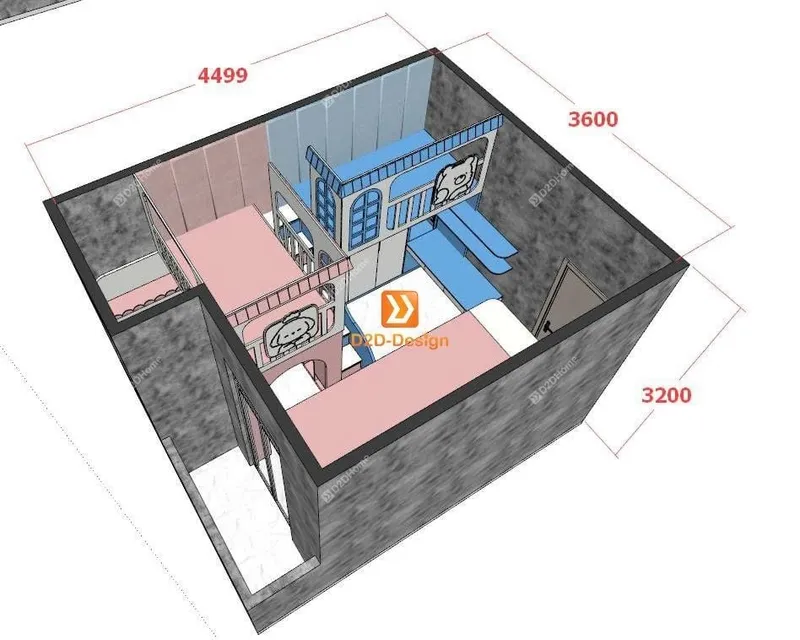 Phòng ngủ giường tầng cho 1 bé trai và 1 bé gái nhà chị Mai Nguyễn - Ảnh 4