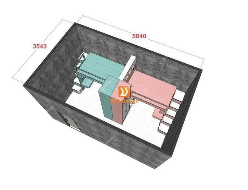 Phòng ngủ giường tầng cho 1 bé trai và 1 bé gái nhà anh Dũng Jack - Ảnh 5
