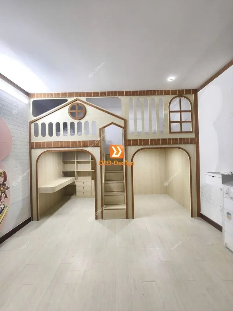 Phòng ngủ giường tầng cho 2 bé trai nhà anh Hy - Ảnh 9