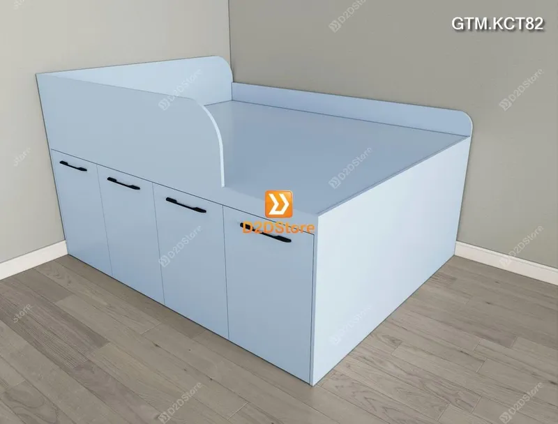 Giường thông minh tích hợp 4 tủ ngăn kéo dưới giường tiện ích không cầu thang cao 82cm mã GTM.KCT82 - Ảnh 4