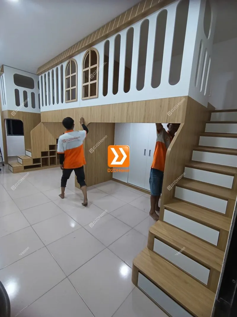 Phòng ngủ giường tầng cho 3 bé gái nhà chị Nguyên Thảo - Ảnh 10